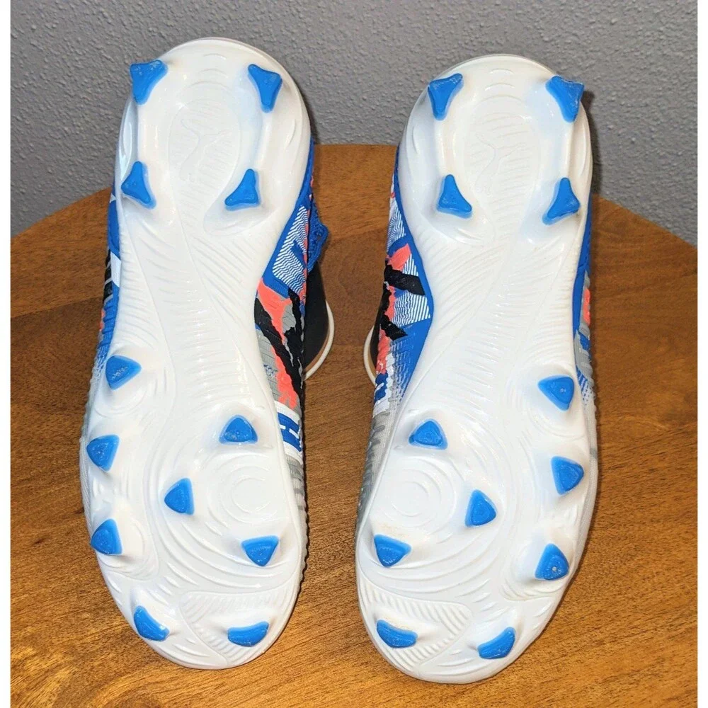 Puma Future 8 Match Forever Kids Soccer Cleats Size 1.5 White Blue Youth 108435